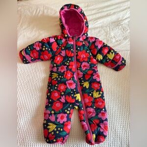 Hanna Andersson  Insulated Full Zip Snowsuit
Rosey Posy on Navy